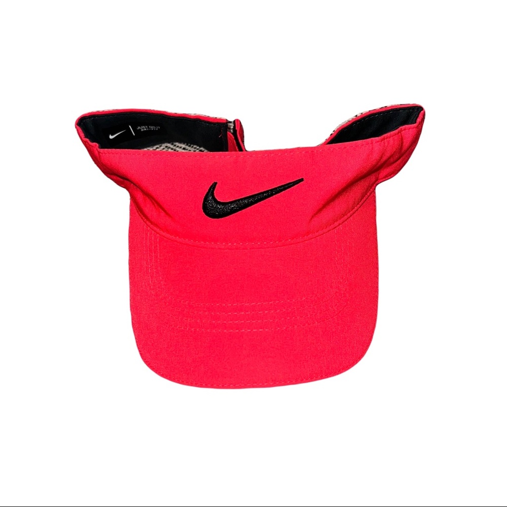 NIKE HOT RED ORANGE VISOR